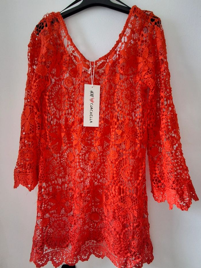 Robe plage crochet festival coachella taille M - photo numéro 3