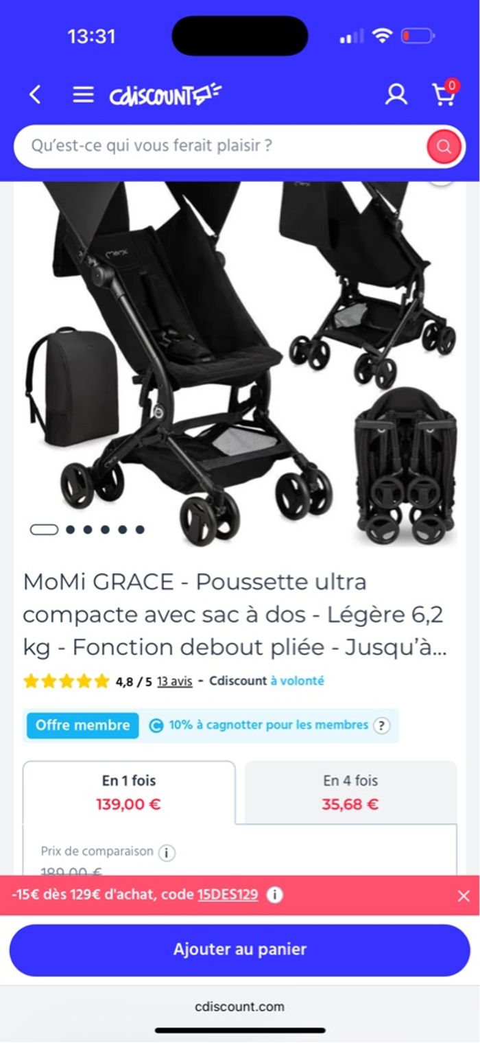 Poussette ultra légère - photo numéro 2