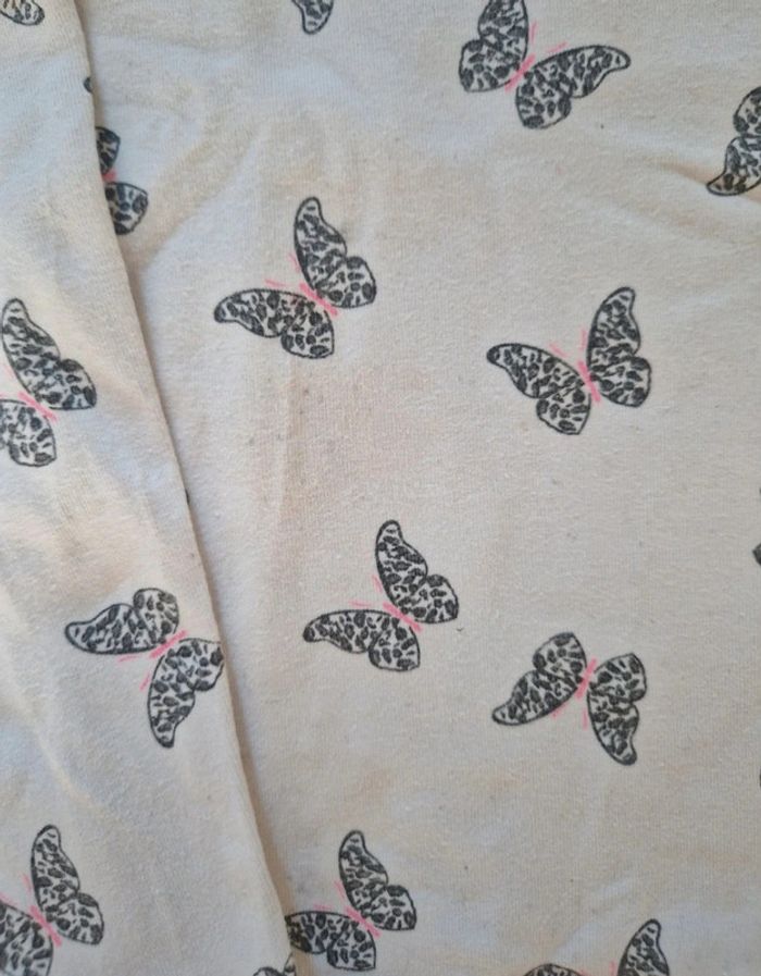 🦋 T-shirt Manche Longue blanc à motifs papillons 🦋 - photo numéro 6