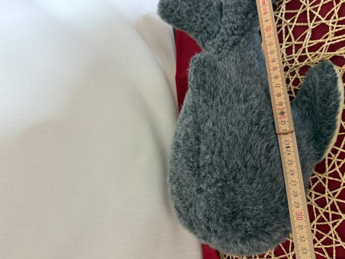 Peluche baleine MINOUCHE bleu jaune - photo numéro 4