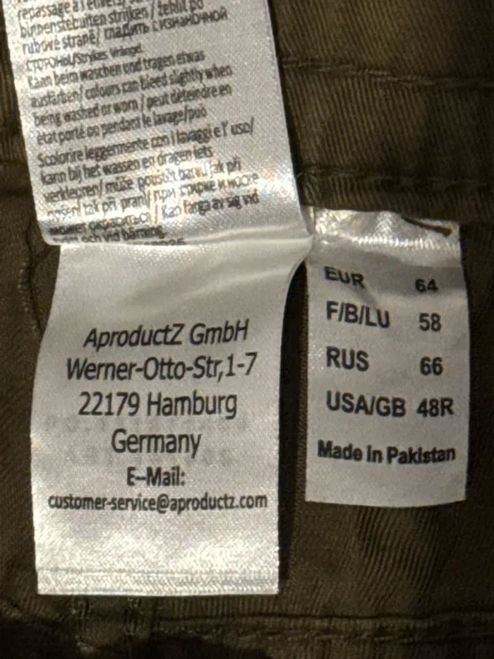 Pantalon taille 58 kaki très souple cordon à la taille - photo numéro 6