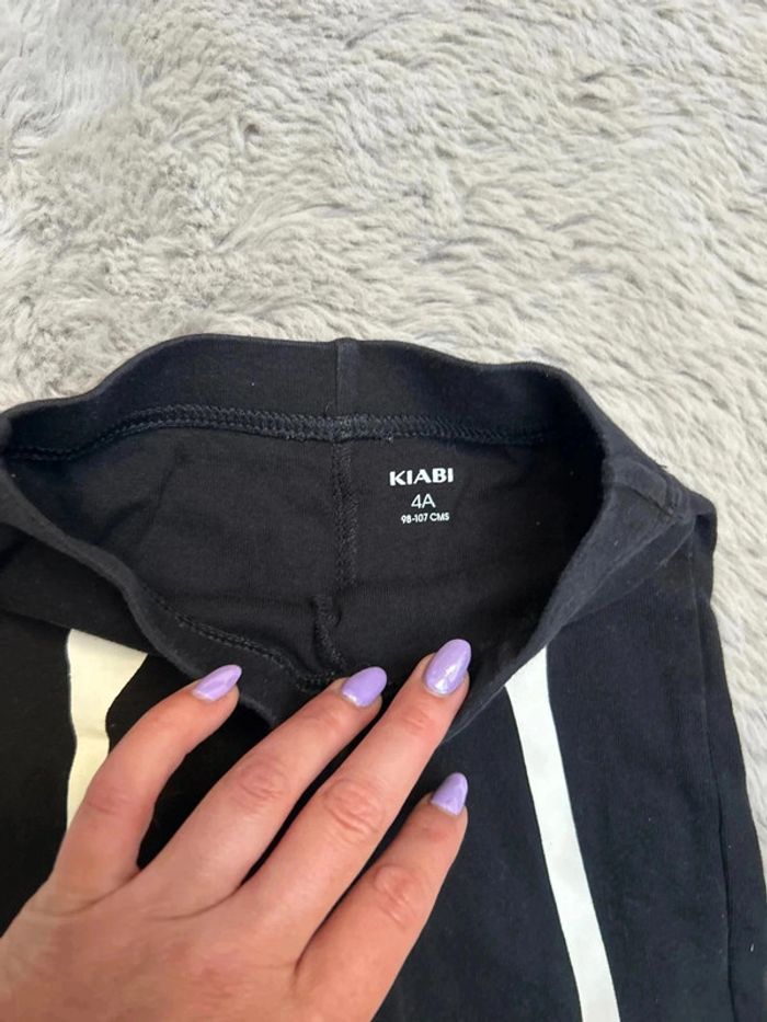 Pantalon noir squelette 4 ans - photo numéro 2