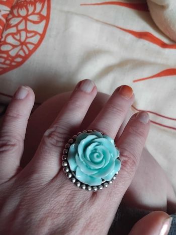 Bague réglable grosse fleur
