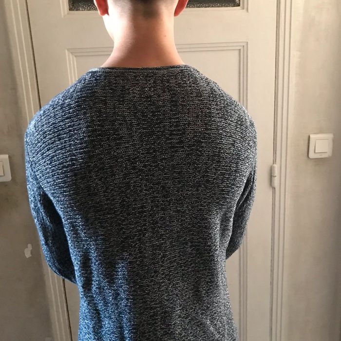 Pull gris chiné marque Only & Sons taille M - photo numéro 10
