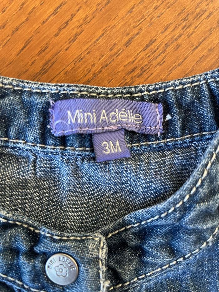 Robe en jeans bébé fille 3 mois - photo numéro 3