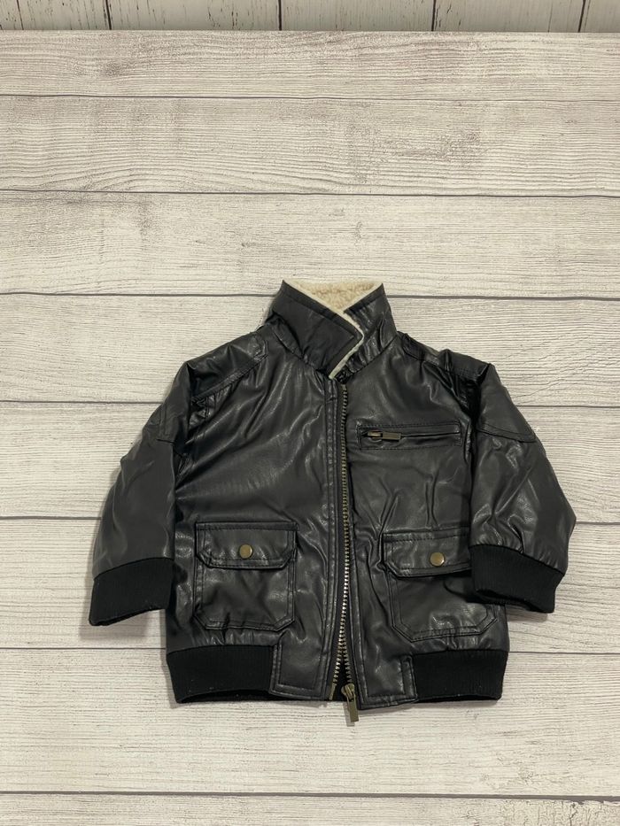 Tissaia - blouson simili cuir - 12 mois - photo numéro 2