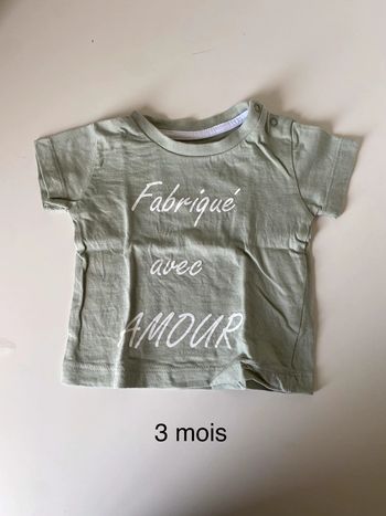 Tee shirt 3 mois