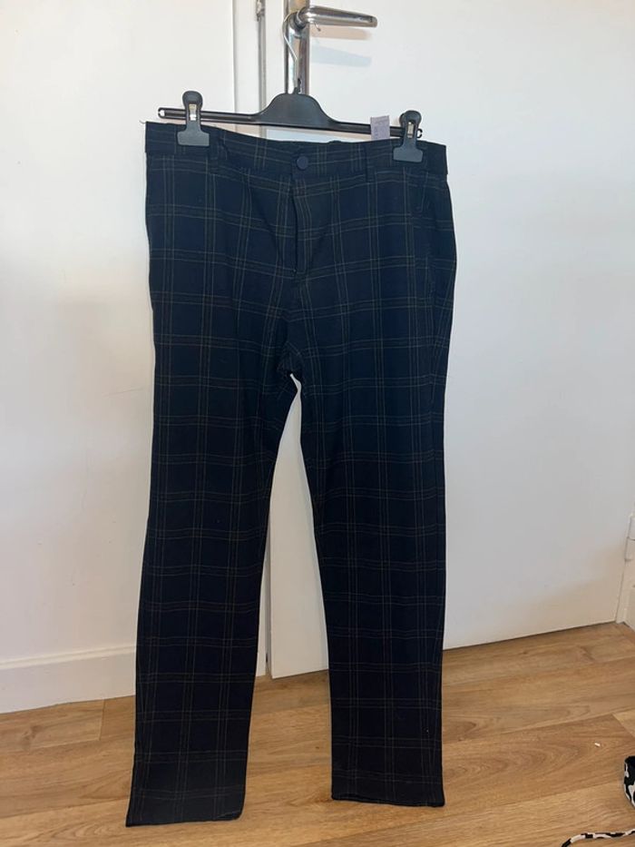 Pantalon costume à carreaux Zara