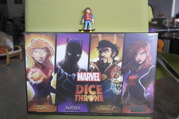 Marvel Dice Throne - Black Panther, Captain Marvel, Black Widow, Dr Strange