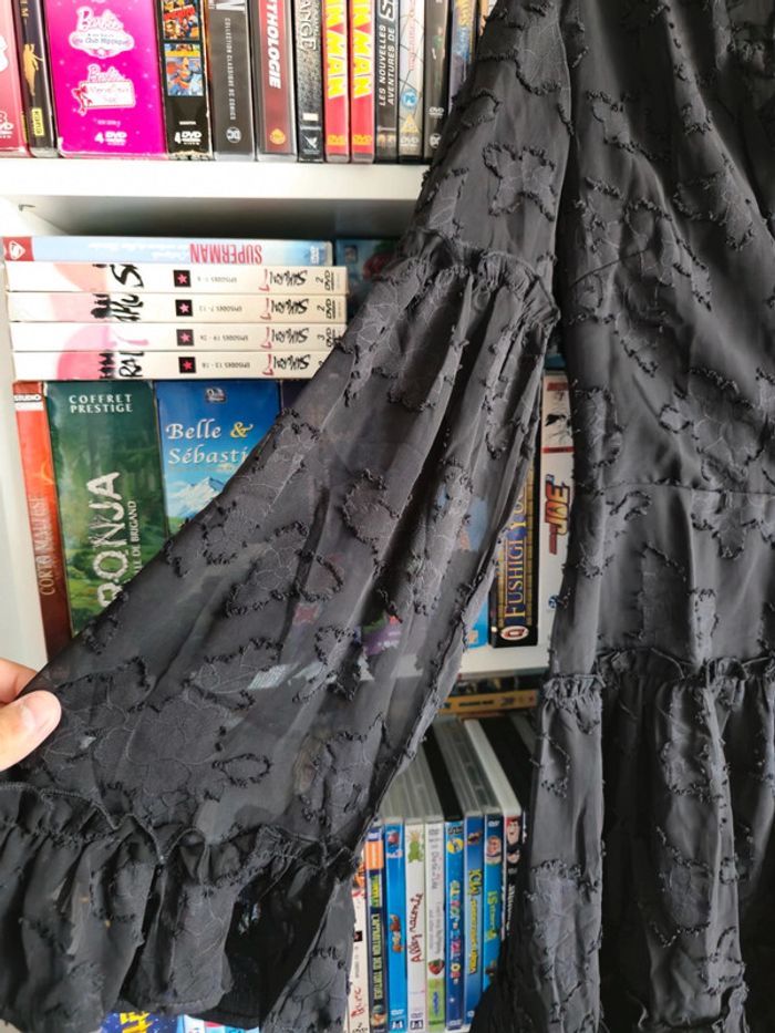 Robe Courte à volants Motif Jacquard - photo numéro 5
