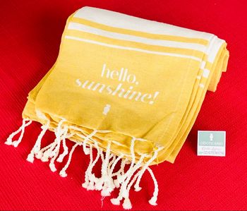 Fouta, Toalha de Praia Amarela OBoticário