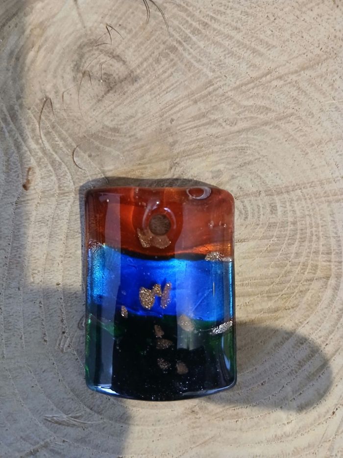 Pendentif en verre pour créations de bijoux - photo numéro 2