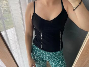 Débardeur noir femme