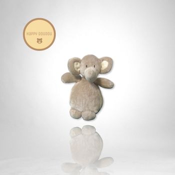 Doudou peluche éléphant beige Nicotoy A97