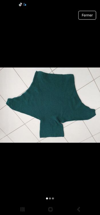 Pull manche chauve souris col roulé