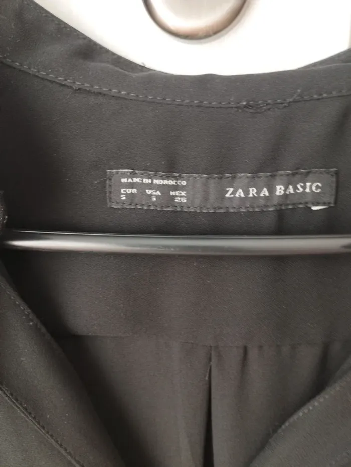 Blouse longue noire Zara S - photo numéro 3