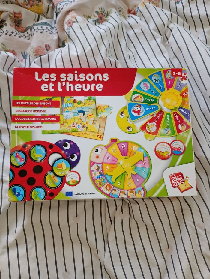 Jeu éducatif les saisons et l'heure