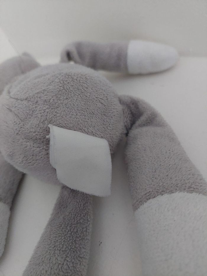 Mustela - peluche ours gris et rose Musti - photo numéro 4