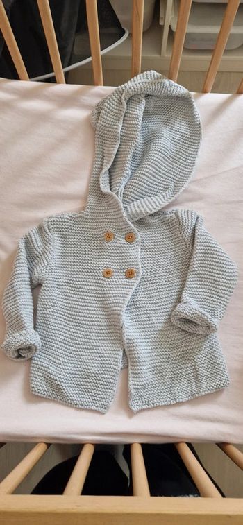 Gillet grise kiabi 6 mois