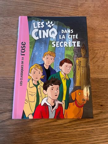 Livre La bibliothèque Rose Le club des cinq dans la cité secrète