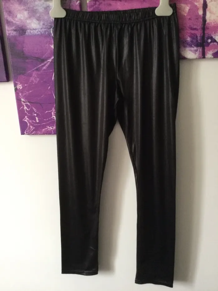 Legging noir brillant t2
