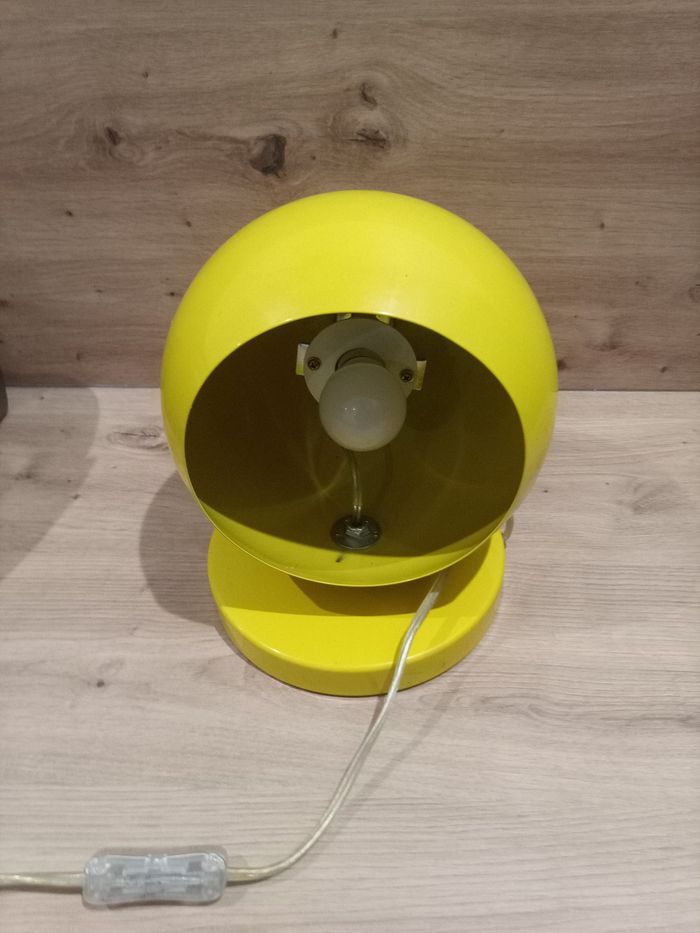 Lampe design boule en métal années 70 - photo numéro 5
