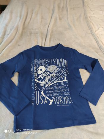 Tee shirt manches longues garçon taille 8 ans