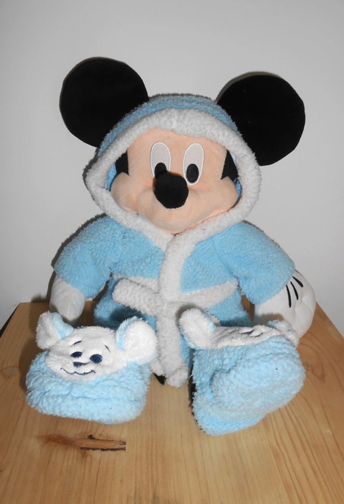 Peluche Mickey en peignoir