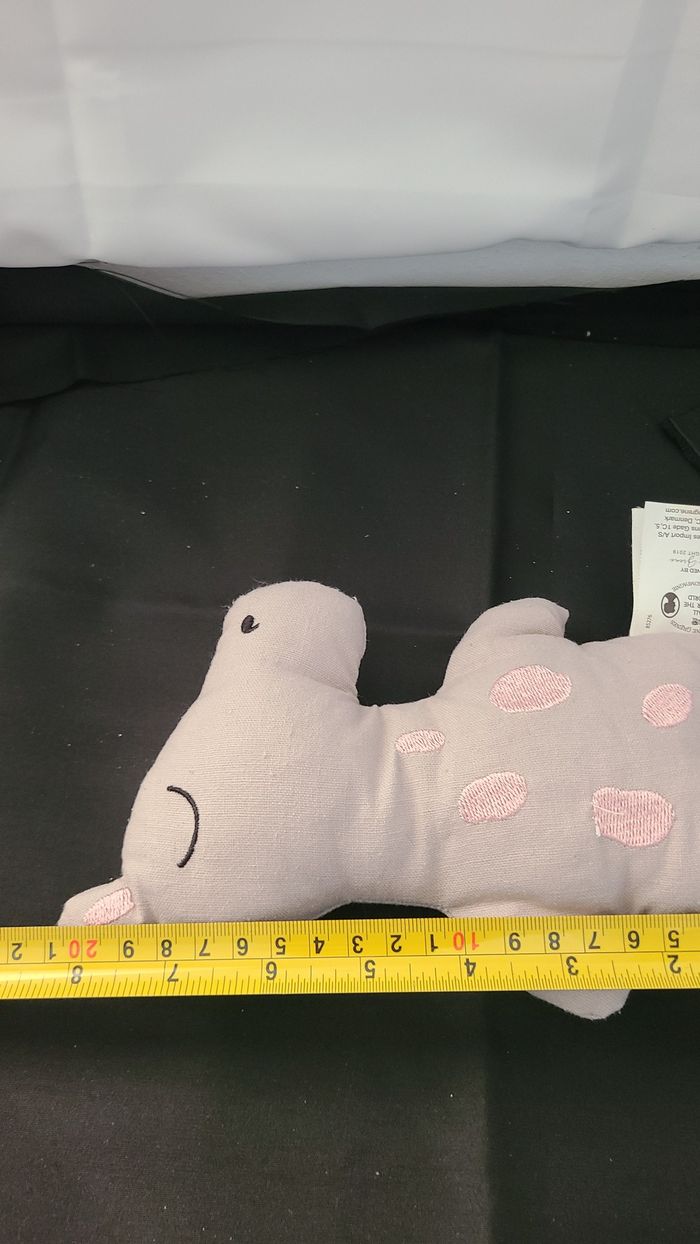 doudou hippo gris taches rose sostrene green - photo numéro 3