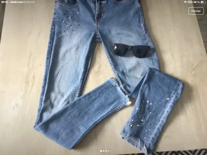 Jean mango effet destroy - photo numéro 2