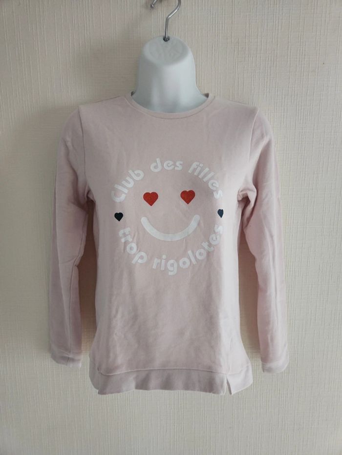 Sweat rose pâle Vertbaudet 12 ans