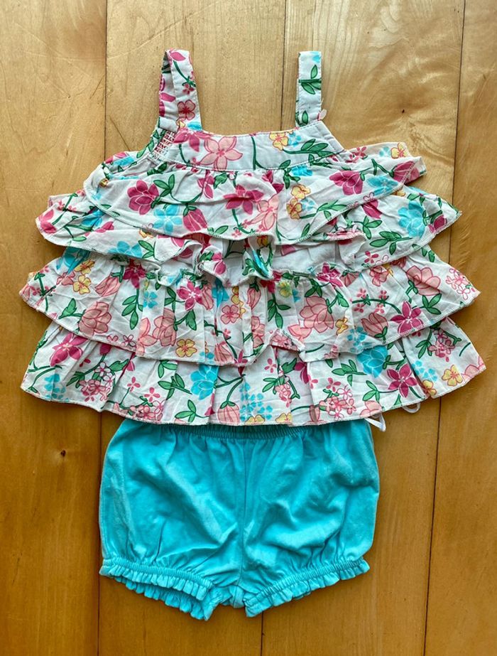 Ensemble débardeur short - 6 mois