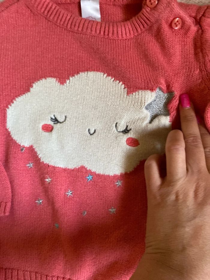Pull baby club 86 cm nuage - photo numéro 2