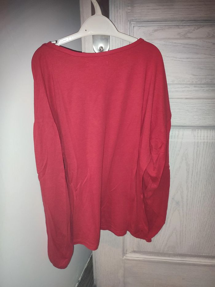 t-shirt rouge mademoiselle je m'en fout - photo numéro 2