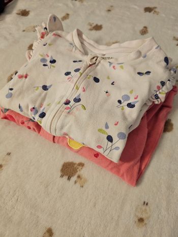 2 Pyjama bébé fille 9 mois