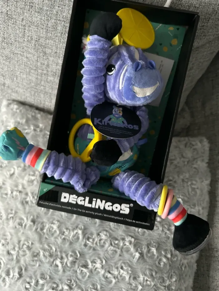 Peluche d'activités nomade Kiprokos le zèbre - photo numéro 3