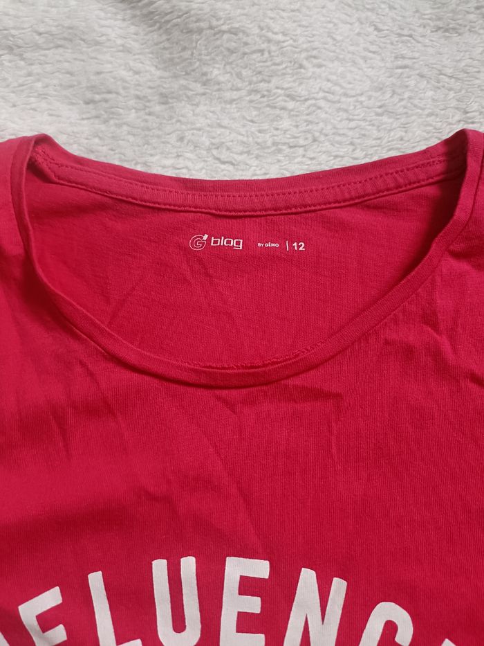 Tee shirt framboise 12 ans - photo numéro 2