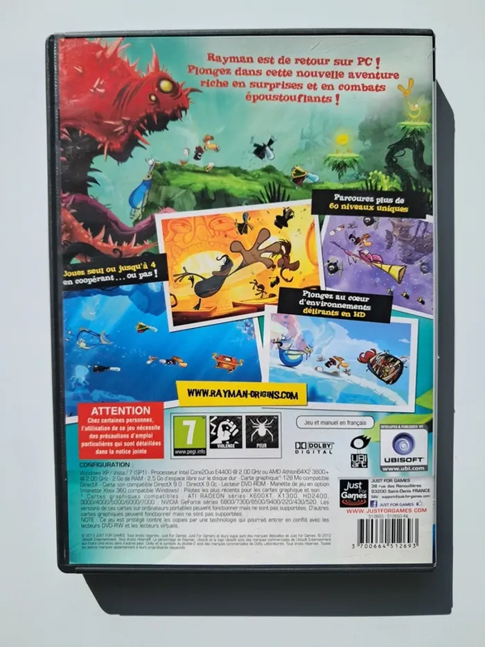 Jeu vidéo PC Rayman Origins - photo numéro 3