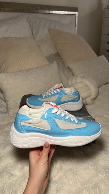 Baskets blanche et bleu 