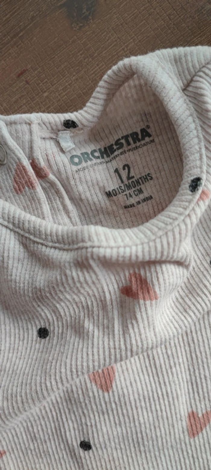Tee-shirt fille manches longues 12mois - photo numéro 3