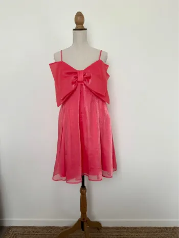 Robe bretelles tunique corail neuf Kleid dress Vestido Vestito jurk jumpsuit femme donna woman
