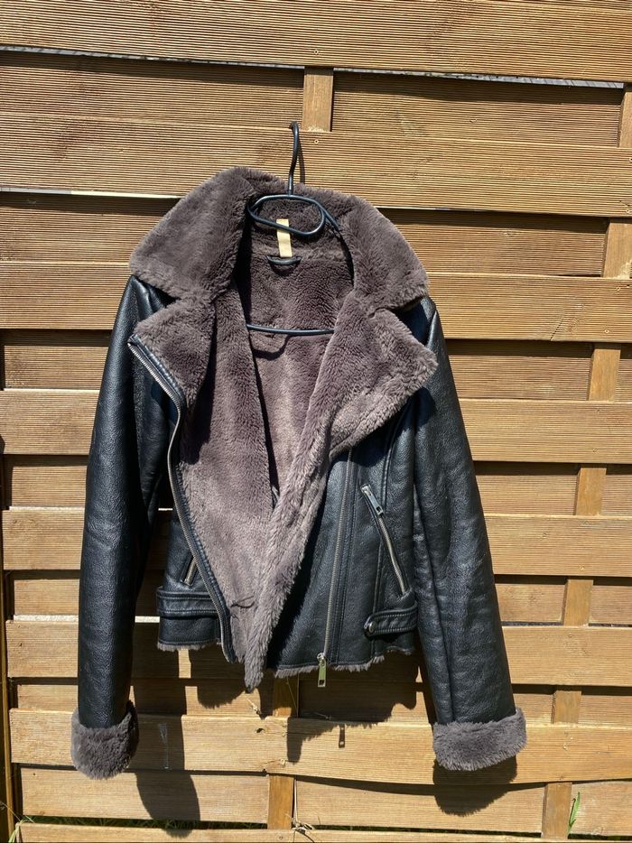 Veste en cuir moumoute - photo numéro 4