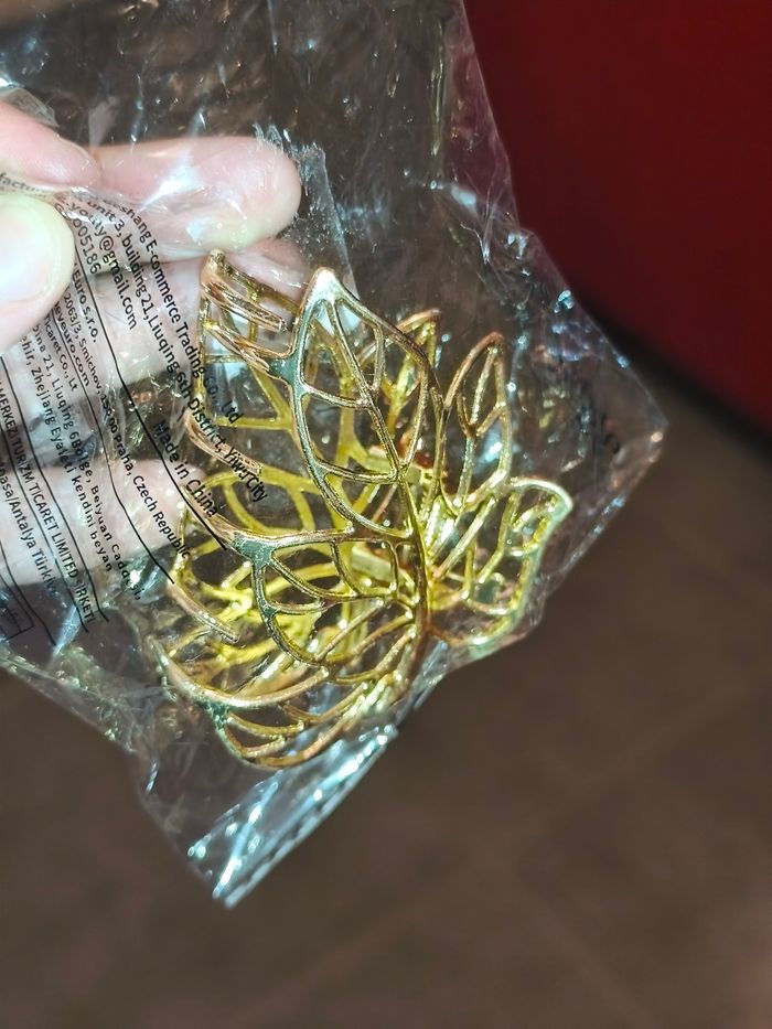 Pince cheveux feuille