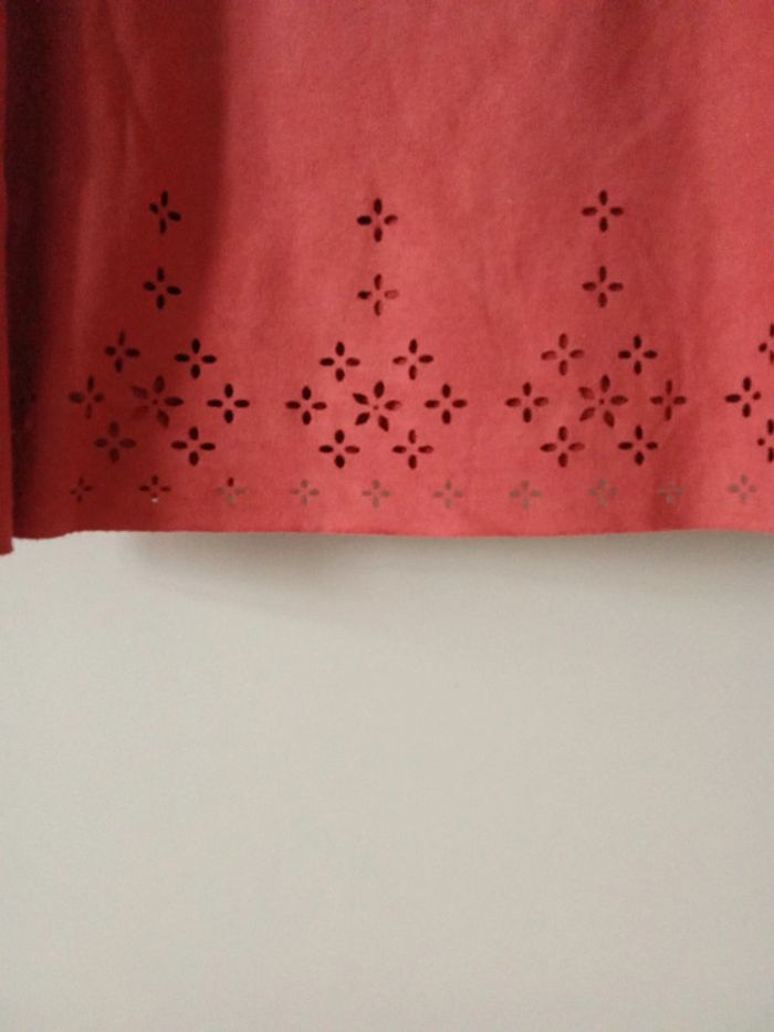 T-shirt rouge avec fleurs - Esmara - Taille 38/40 M/L - photo numéro 2