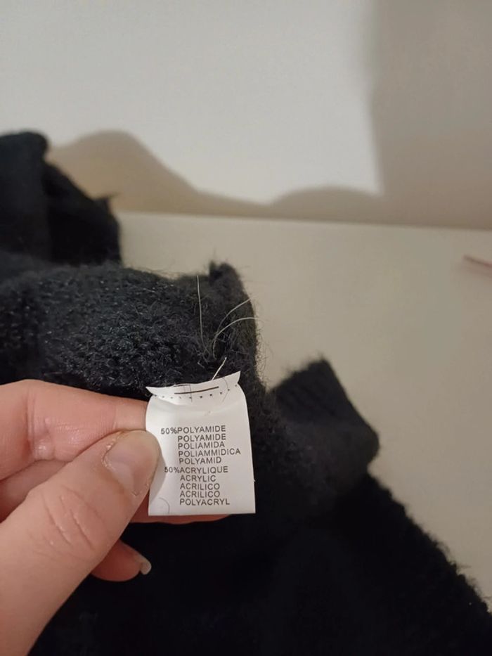 Robe noire chaude à col roulé neuve Flamant Rose taille M/L 38/40 - photo numéro 11