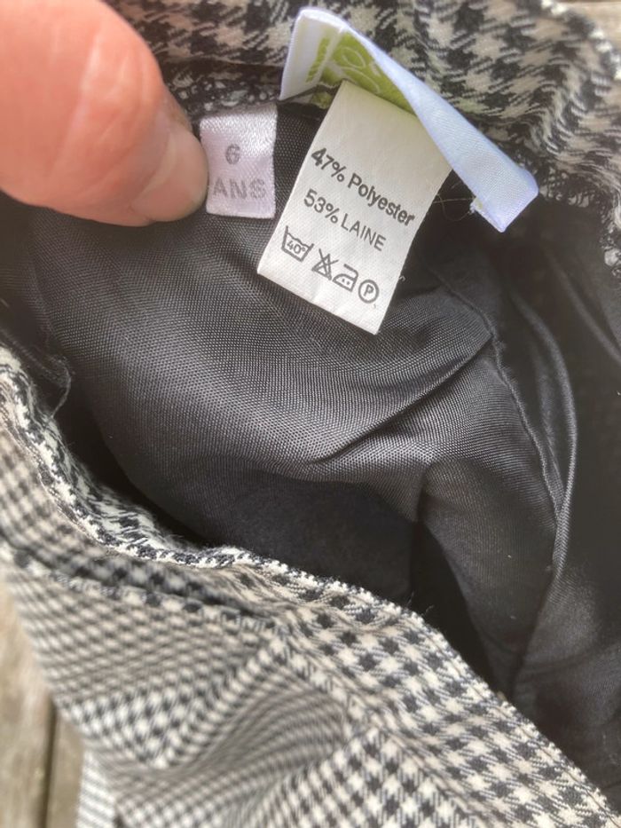 Short vintage Cyrillus pied-de-poule, taille 6 ans - photo numéro 8