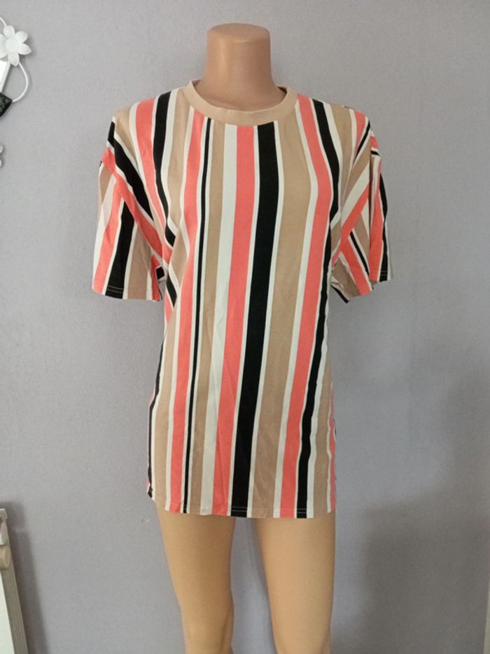 T-shirt épais tricolore