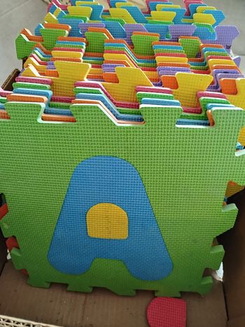 Dalles en mousse alphabet