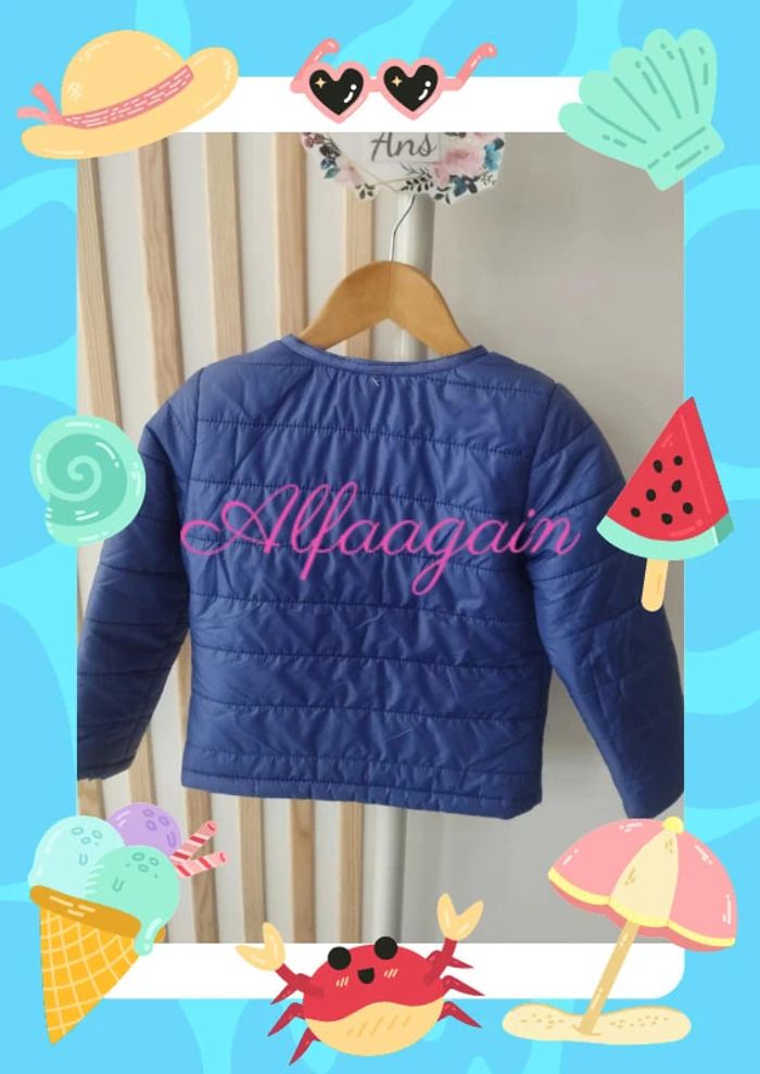 Blouson bleu Lulu castagnette 4ans - photo numéro 4