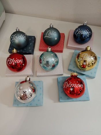 Boule de Noël personnalisé